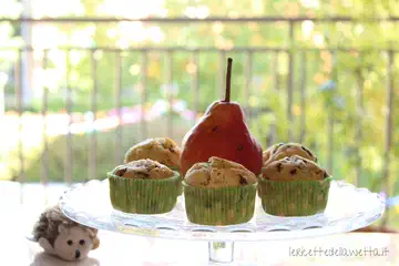 Muffin cioccolato e pere