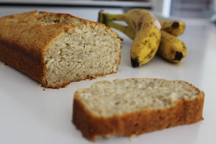 Primo piano del banana bread