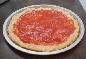 preparazione pizza integrale 7